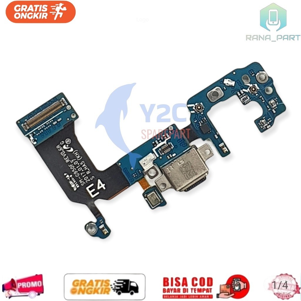 SAMSUNG G950 G950F / GALAXY S8 + MIC | Papan Konektor Charger Flexi Connector Board PCB Carger Casan