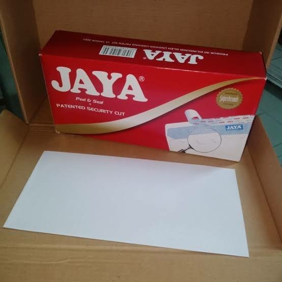 

Amplop 90 Jaya polos putih seal ( isi 100 pcs )
