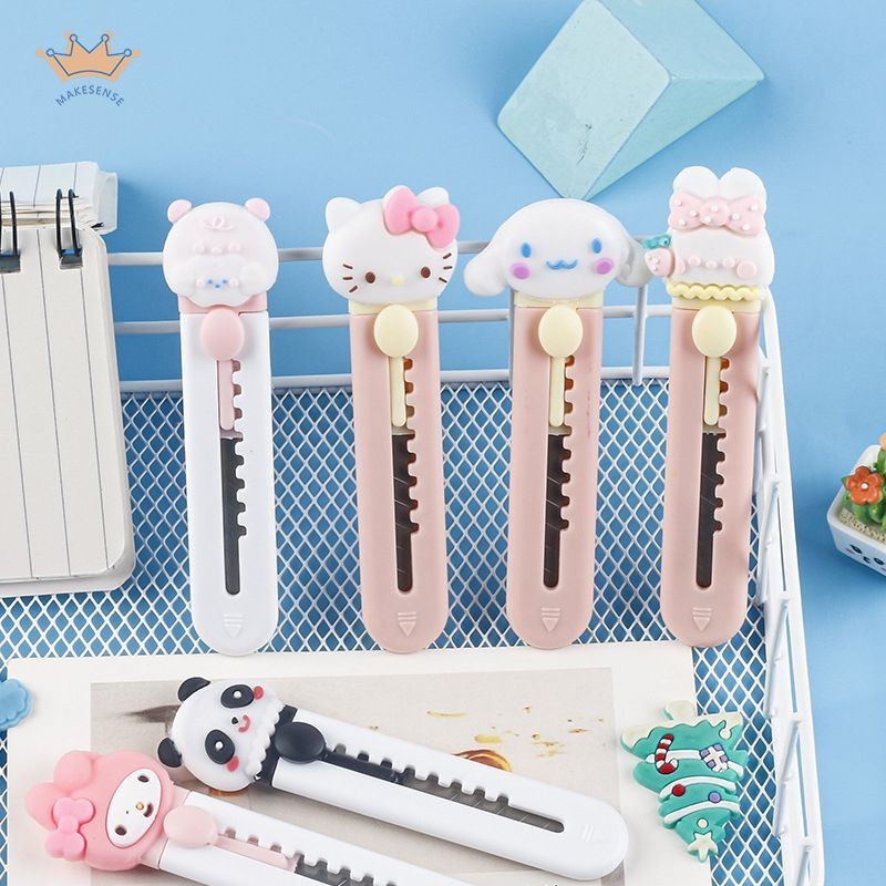 

Kartun lucu pisau mini pisau pemotong kertas portabel alat tulis pisau kerajinan siswa MK