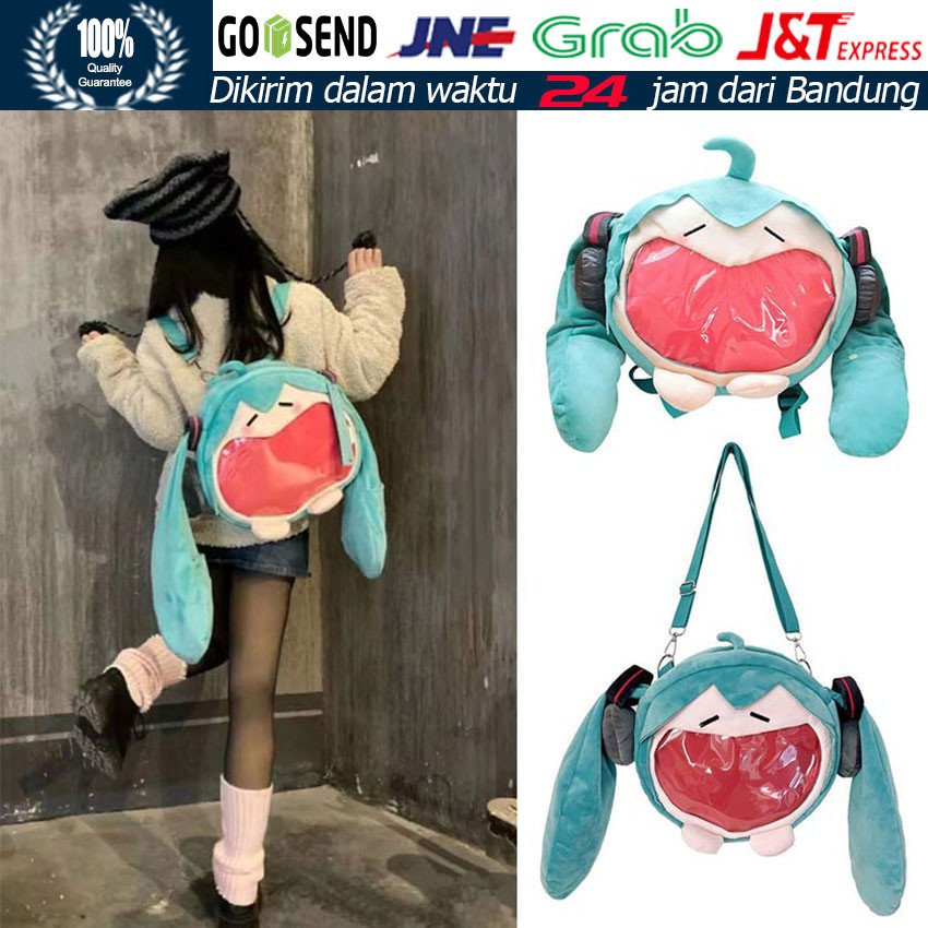 Hatsune Miku Bag / Tas Unik Lucu / Tas Hatsune Miku Ransel Cartoon / Tas Bahu Kartun