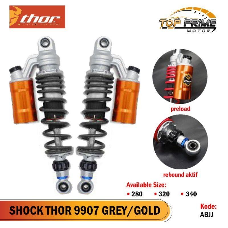 Diskon 80% Shock Tabung THOR 9907 Grey/Gold 280/320/340mm