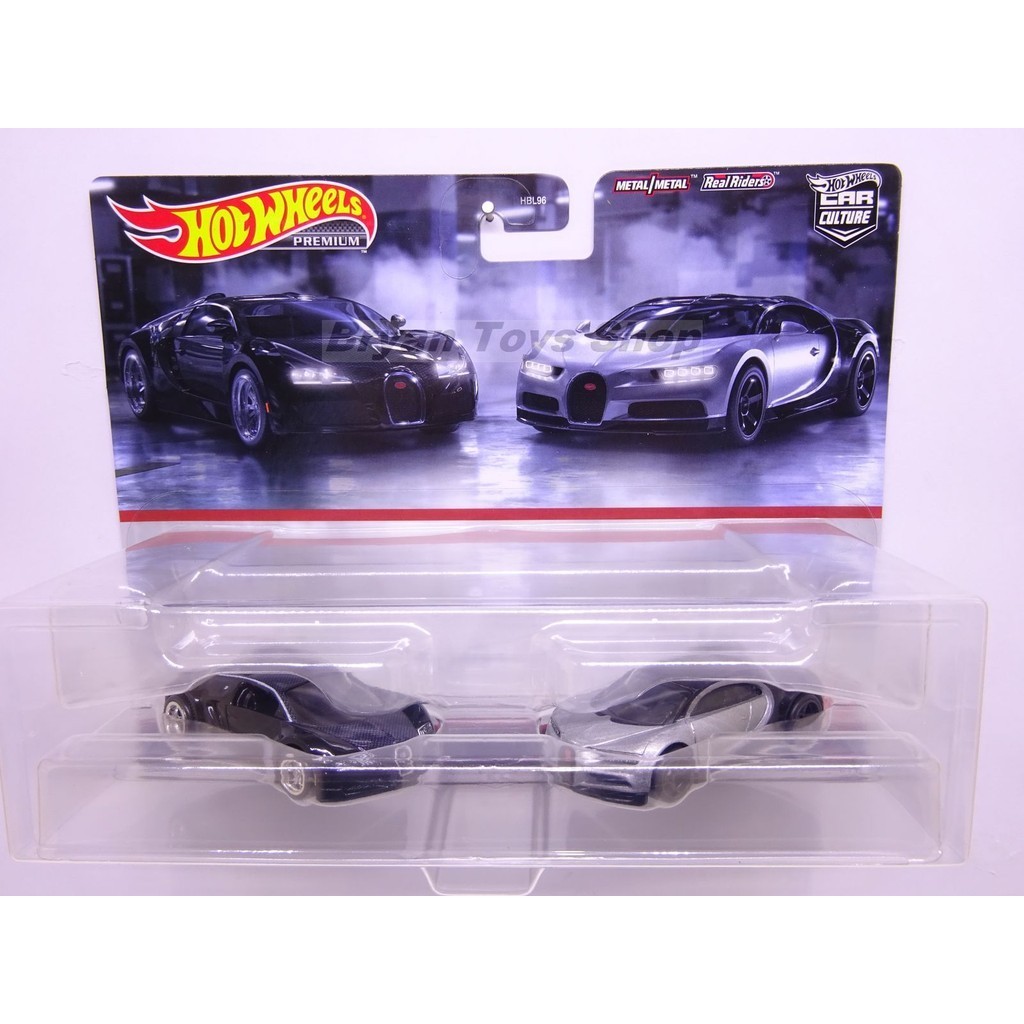 Hot Wheels Car Culture Twin Pack Bugatti Veyron 16 Bugatti Chiron