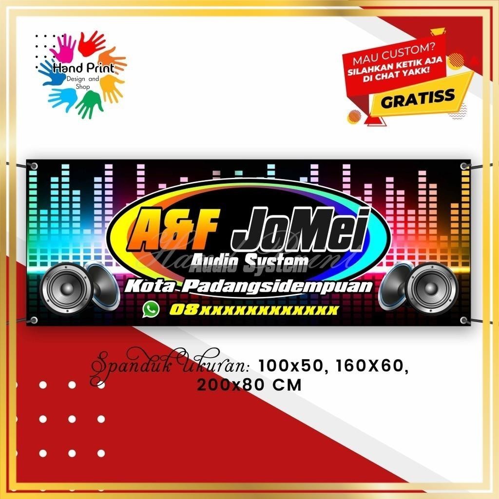 SPANDUK BANNER Audio System Sound Event MMT Spanduk Custom 200x80