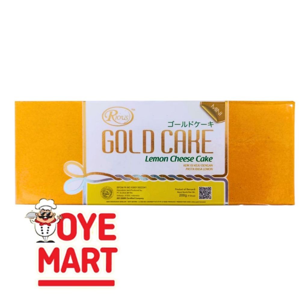 

GR RIOUS GOLD CAKE JAPANESE CHEESE CAKE 200GR/BOLU SIAP SAJI