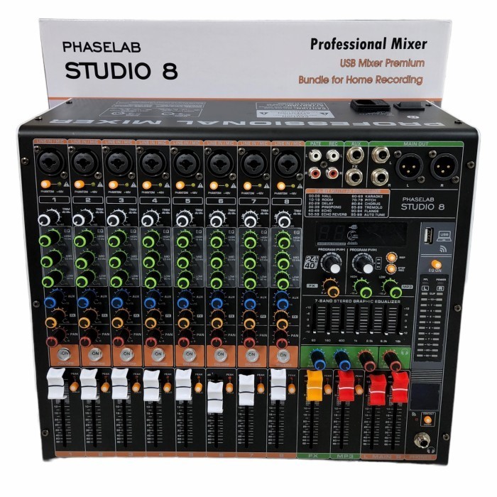 [cod] Mixer Audio Phaselab studio8 studio 8 8CH Soundcard Original Produk