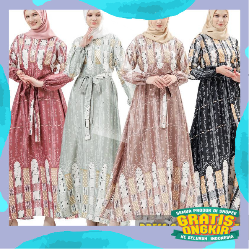 Dress Gamis Ashanty Baju Wanita Pakaian Wanita Busui/Ramdhan Lebaran