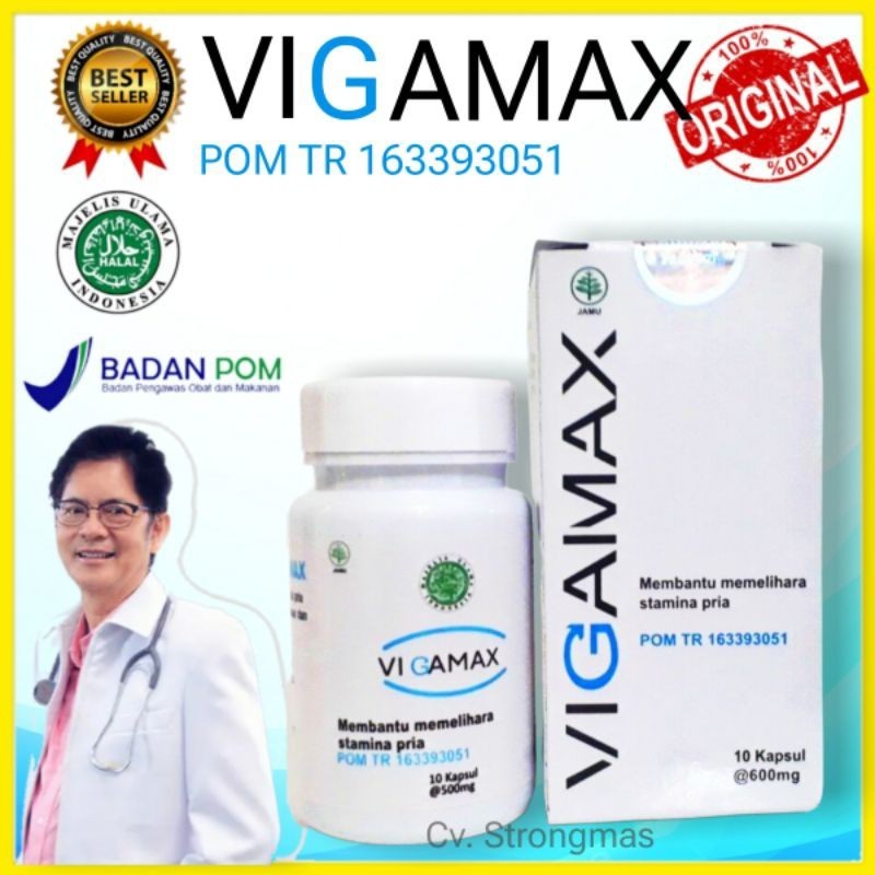 Vigamax Asli Original Obt Suplemen Stamina Pria Kuat Tahan Lama Bpom