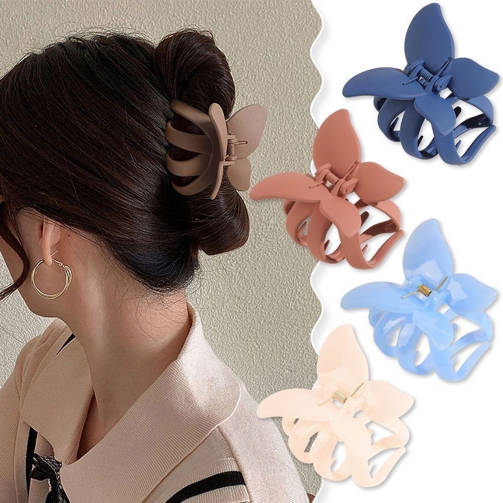 Jepit Rambut Cakar Model Kupu-Kupu Jumbo Doff Jedai Salon Premium Korean Style Candy Grosir