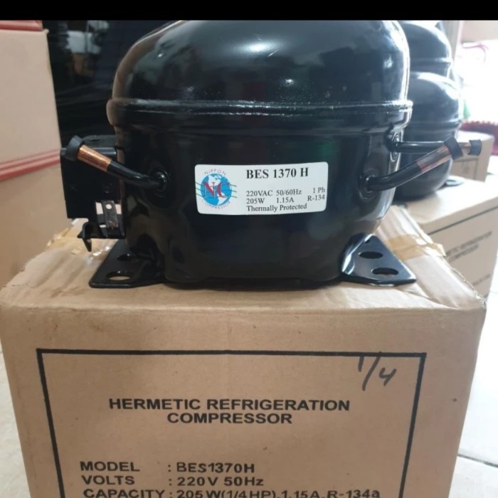 Mesin / Compresor / kompresor kulkas Nippon BE 1370H 1/4HP