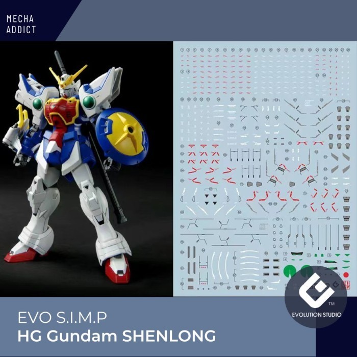 Water Slide Decal HG Gundam Shenlong Nataku by EVO SIMP