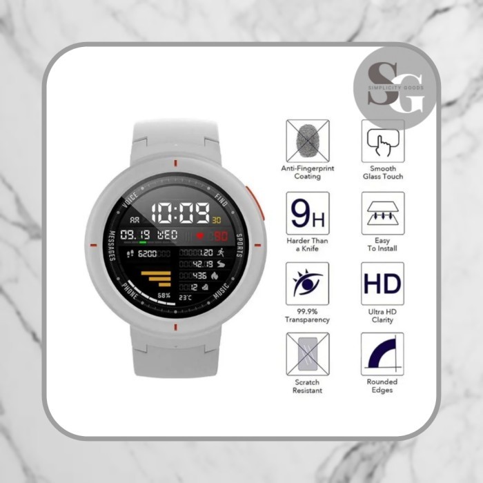 ANTI GORES TEMPERED AMAZFIT VERGE PELINDUNG LAYAR JAM SMART WATCH