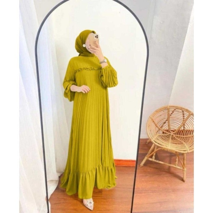 PROMO GAMIS PRISKET  GAMIS LEBARAN  Gamis Terbaru 2023 lebaran wanita