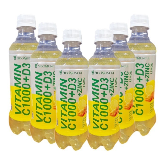 SidoMuncul Vitamin C1000 + D3 + Zinc Lemon 150ml - 6 Botol