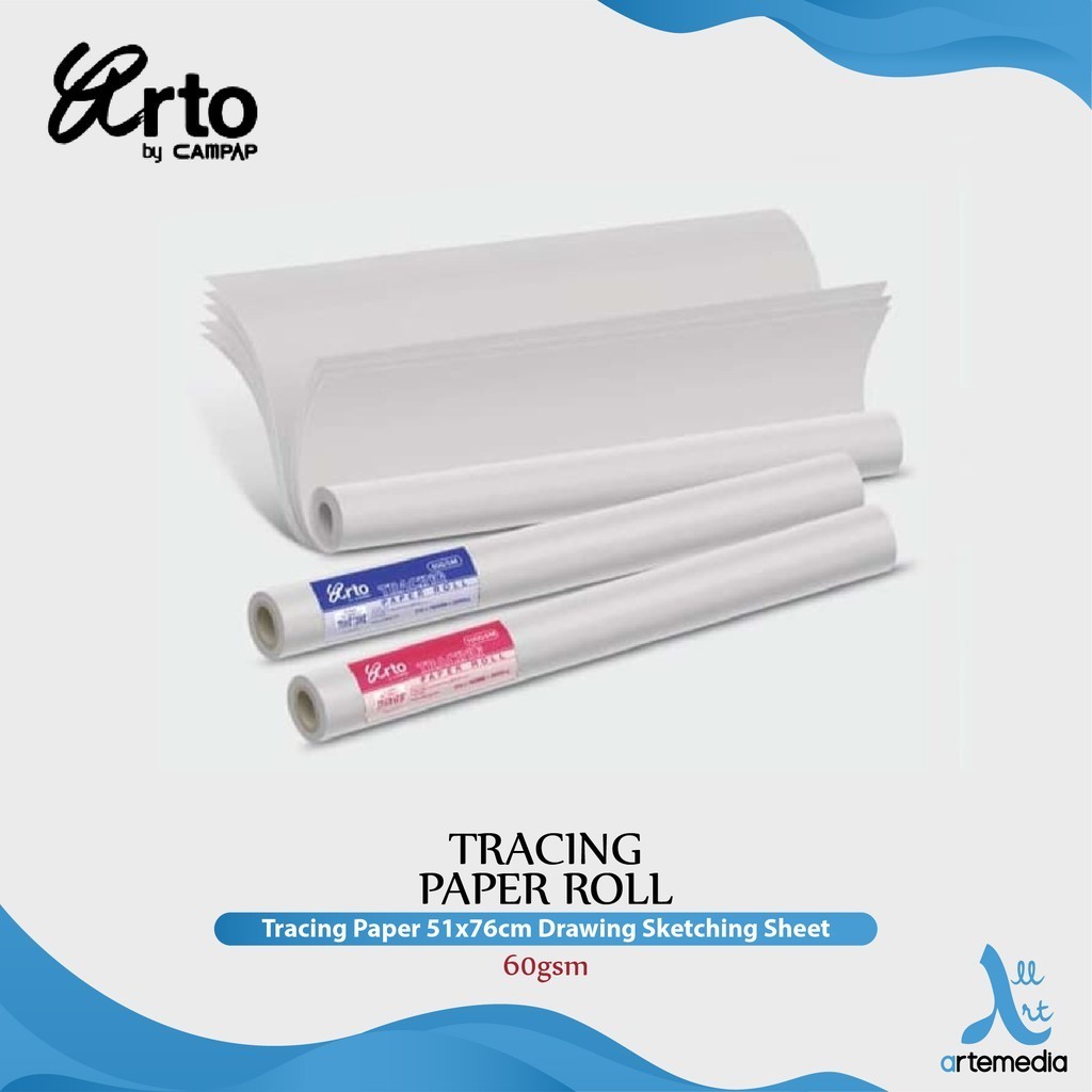 

Tracing Paper Arto 51x76cm Drawing Sketching Sheet Kertas Kalkir