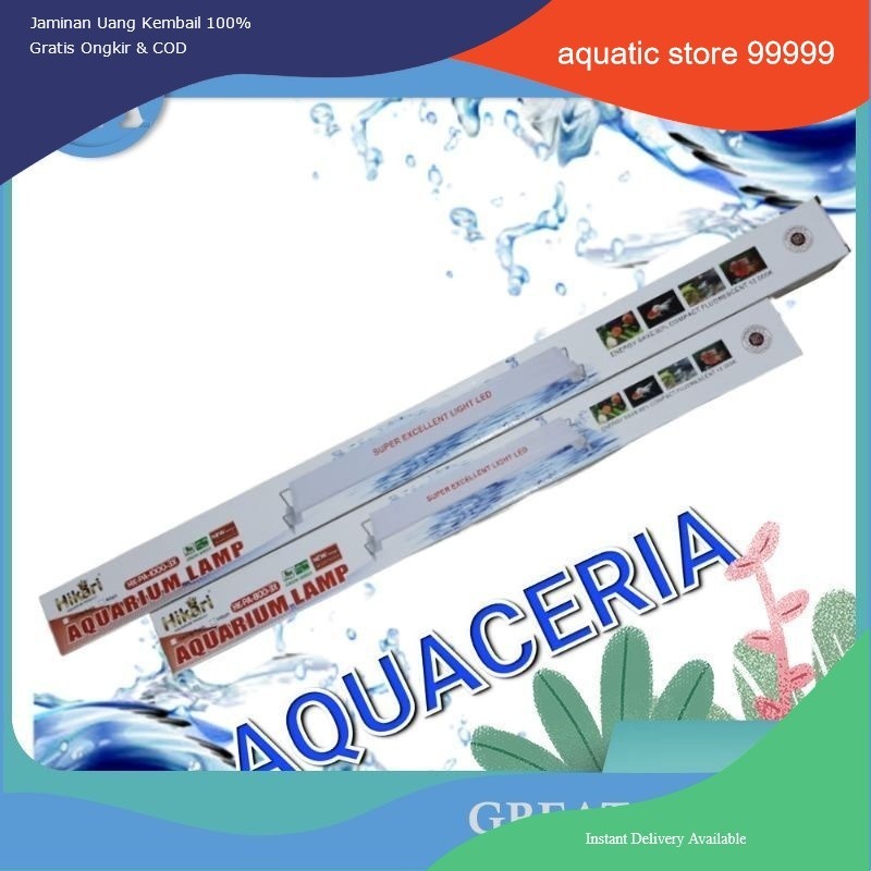 Lampu Gantung Aquarium 100 cm HIKARI PA 1000 3 X LED Aquarium 3 Mode ganti Warna