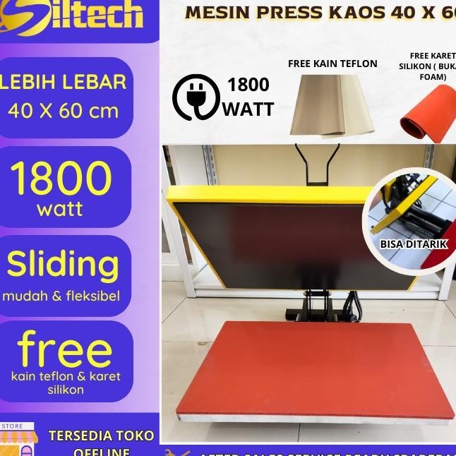 Mesin Press Kaos SLIDING 40X60 / Mesin Press Kaos Tarik Baru
