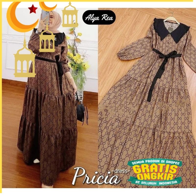 Midi dress rayon premium kekinian / midi dress wanita import / gamis midi dress wanita kekinian / mi