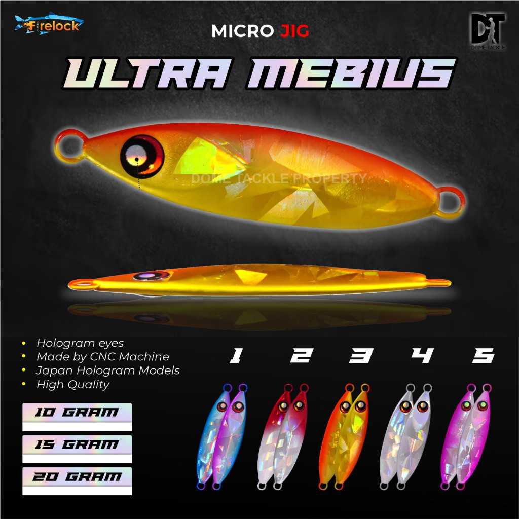 Micro Jig Firelock Ultra Mebius Metal Jig Umpan Pancing Huracan Hooked
