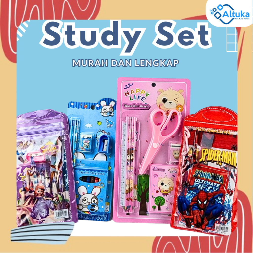 

Set Alat Tulis / Study Set / Paket Alat Tulis / Stationery set No. 8802