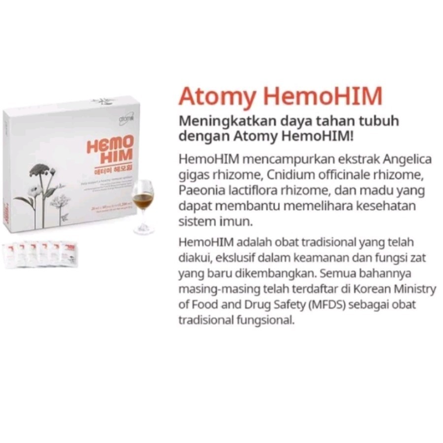 Hemohim Atomy Korea Original Minuman Suplemen Kesehatan Atomi Hemo Him Herbal Ori 60 Sachet 2026