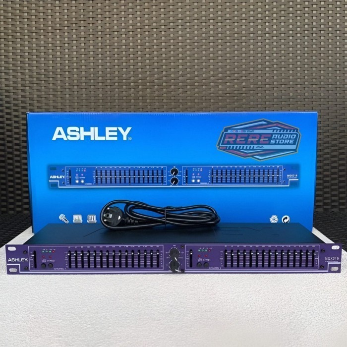 Equalizer ASHLEY MQX215 MQX-215 out SUBWOOFER 2X15 Original by ASHLEY