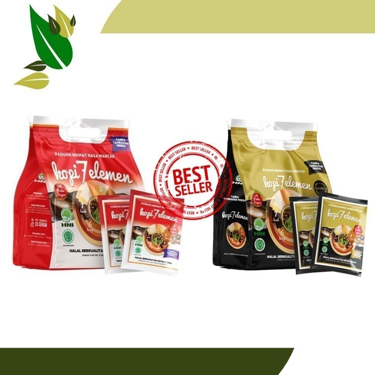 Kopi Sevel 7 Elemen Original Premium   ECER SACHET Herbal stamina pria, pencernaan, pernafasan, anem