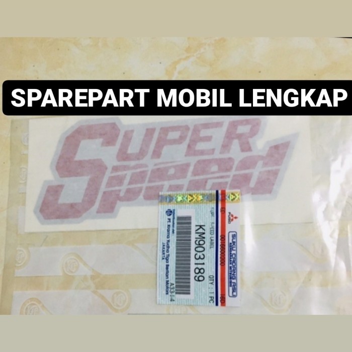 STIKER SUPER SPEED CANTER ORIGINAL 100% KTB KM903189