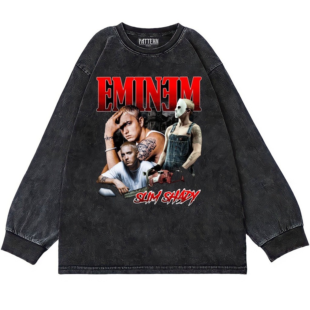 Patternmerch "Eminem slim shady the hero" Oversize T-Shirt | Longsleeve Oversized | washing tee | Ka