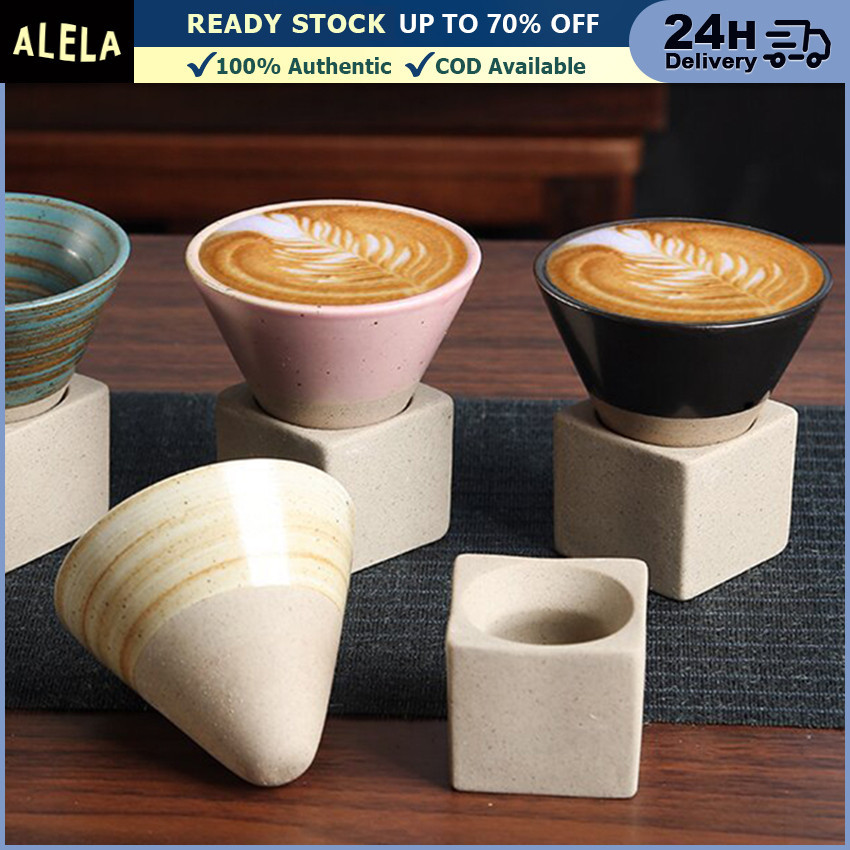 Gelas Mug Kopi Latte Keramik Kerucut Japanese Tea Coffee Cone Cup Handmade