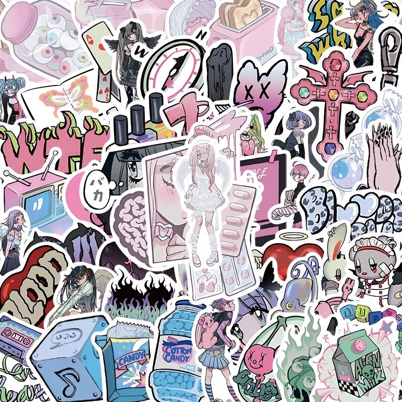 

PROMO25pcs Stiker Domi girl Tahan Air Untuk Dekorasi notebook hello.nuza