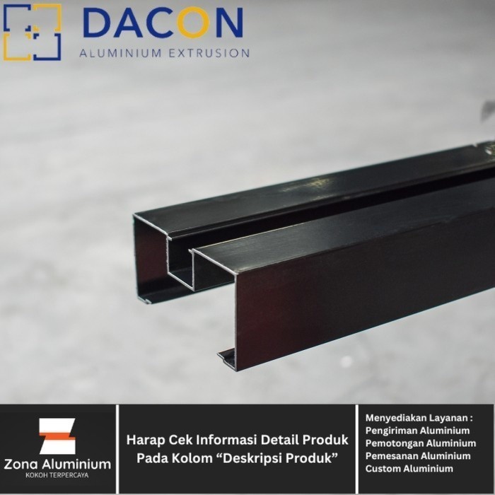 Aluminium DACON DOFF ANODIZING 0429 Kusen M Kaca Mati 3 Inch