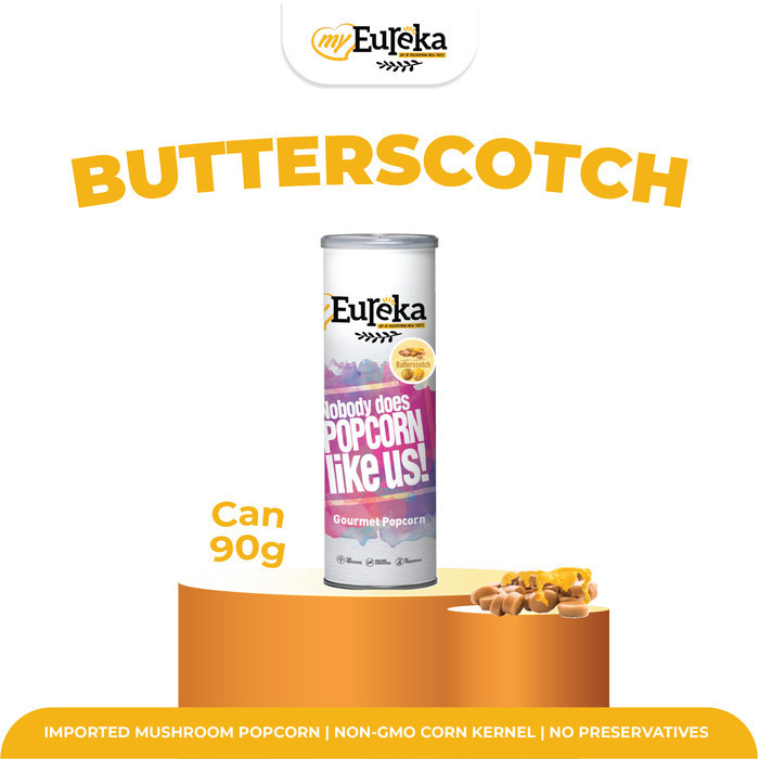 

New Eureka Popcorn BUTTERSCOTCH CAN - Can 90g