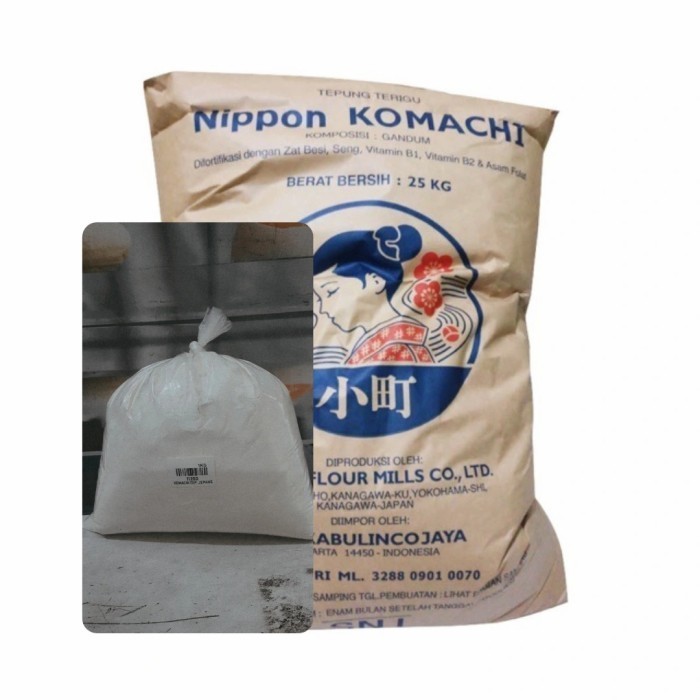 

NIPPON KOMACHI JEPANG, TEPUNG PROTIEN TINGGI ECER 1KG, KHUSUS ROTI DLL