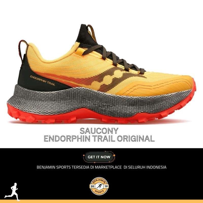 Saucony endorphin trail Original | Sepatu lari trail dan hiking pria size besar 46,5
