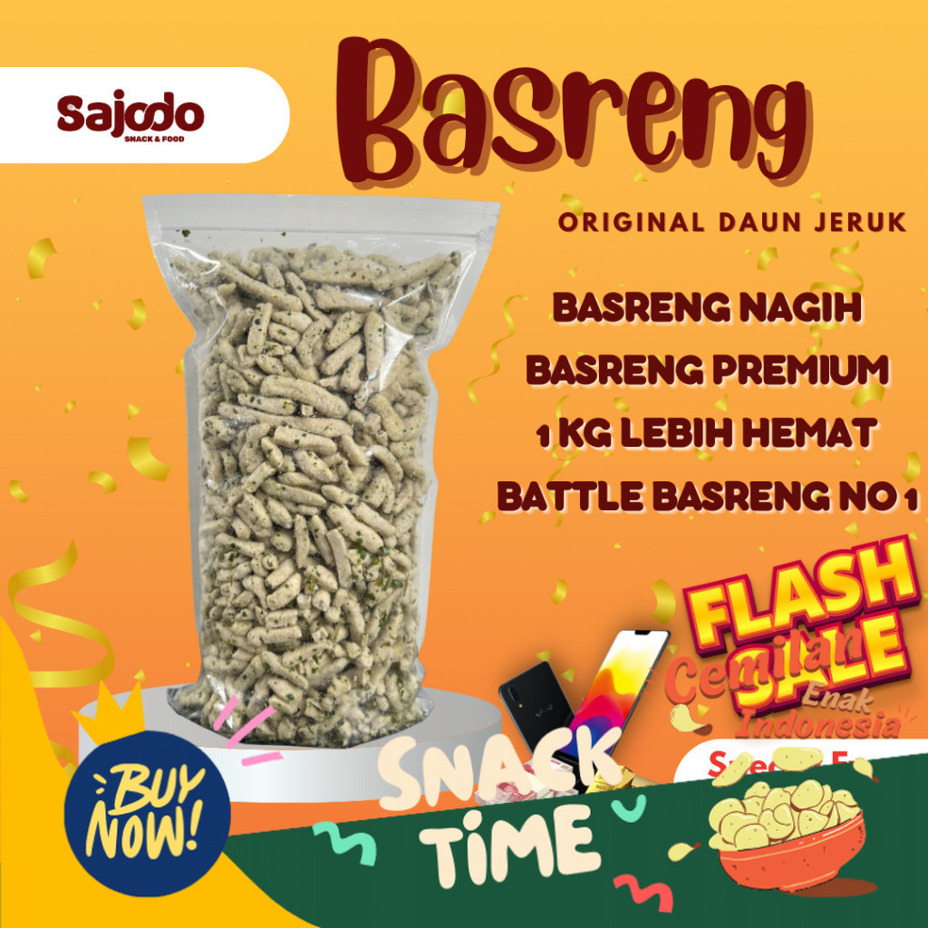

PROMO SPESIAL [FLASH SALE] Basreng Ori Daun Jeruk 1 KG