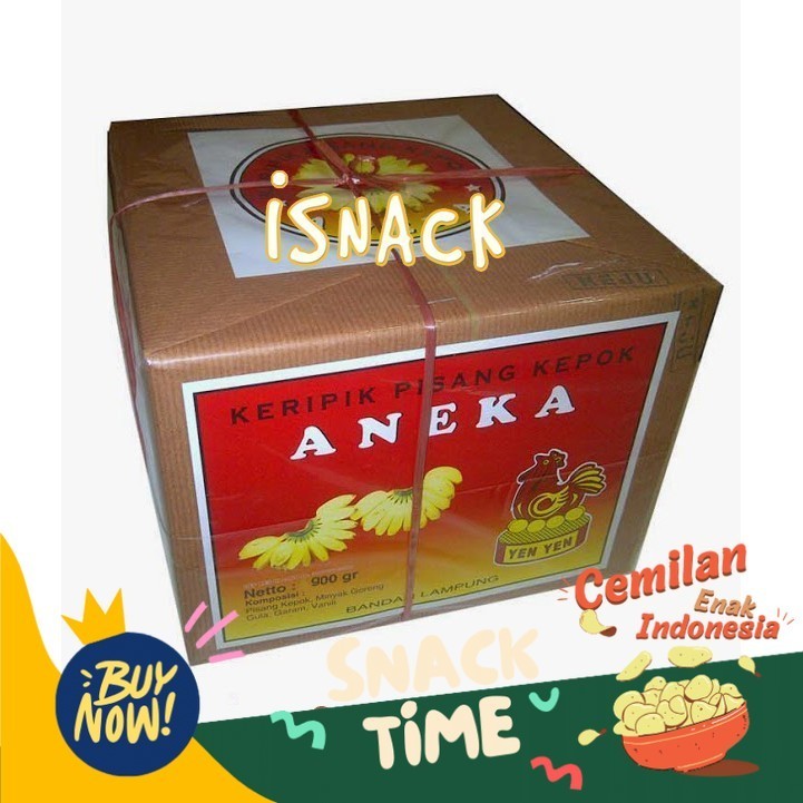 

PROMO HEMAT Keripik Pisang Aneka Sari Rasa YenYen Lampung Box 900g