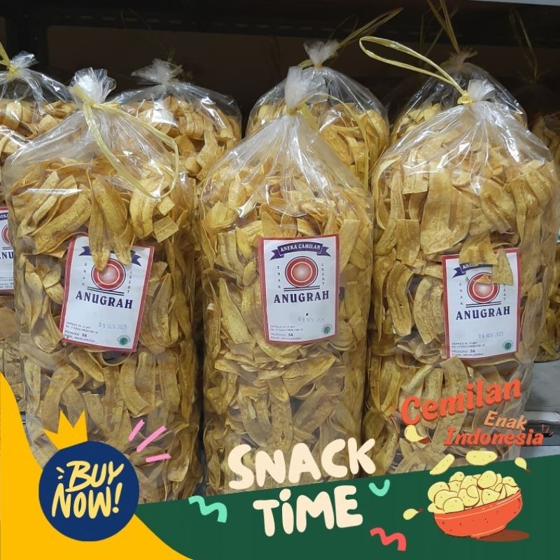 

Special Diskon Keripik Pisang Asin Gurih 1kg