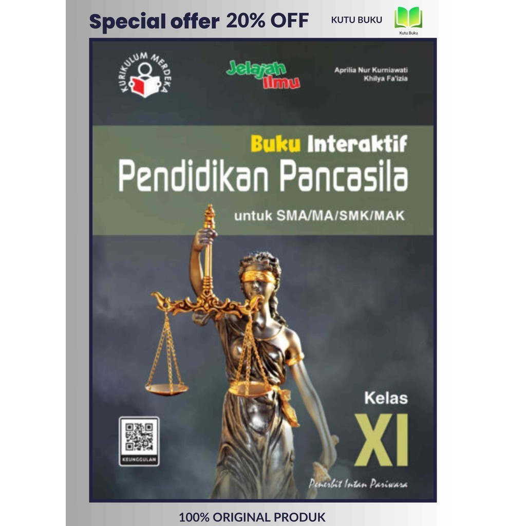 Buku Interaktif PPKN SMA Kelas XI/11 Kurikulum Merdeka Intan pariwara Edisi Baru