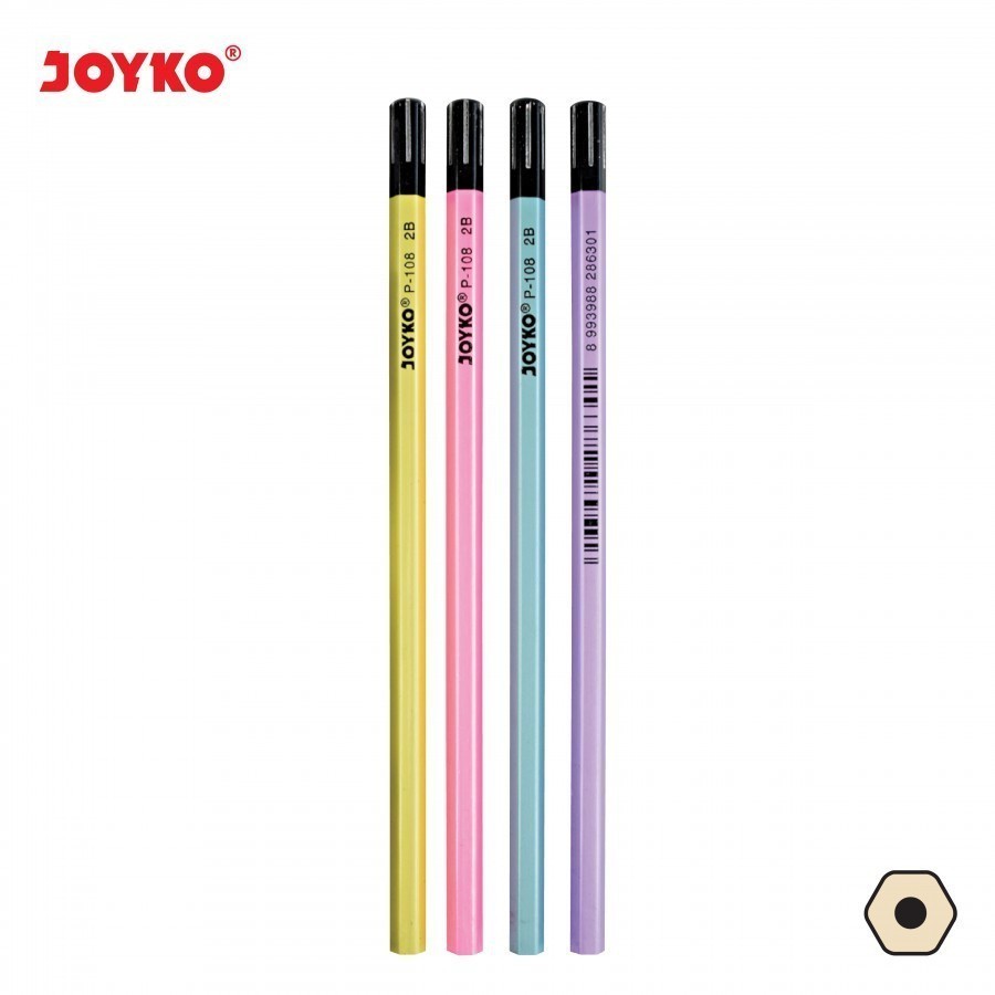 

[RP] (1 PCS) Pensil 2B Joyko P-108 Pearl Colour / Pencil 2B Joyko