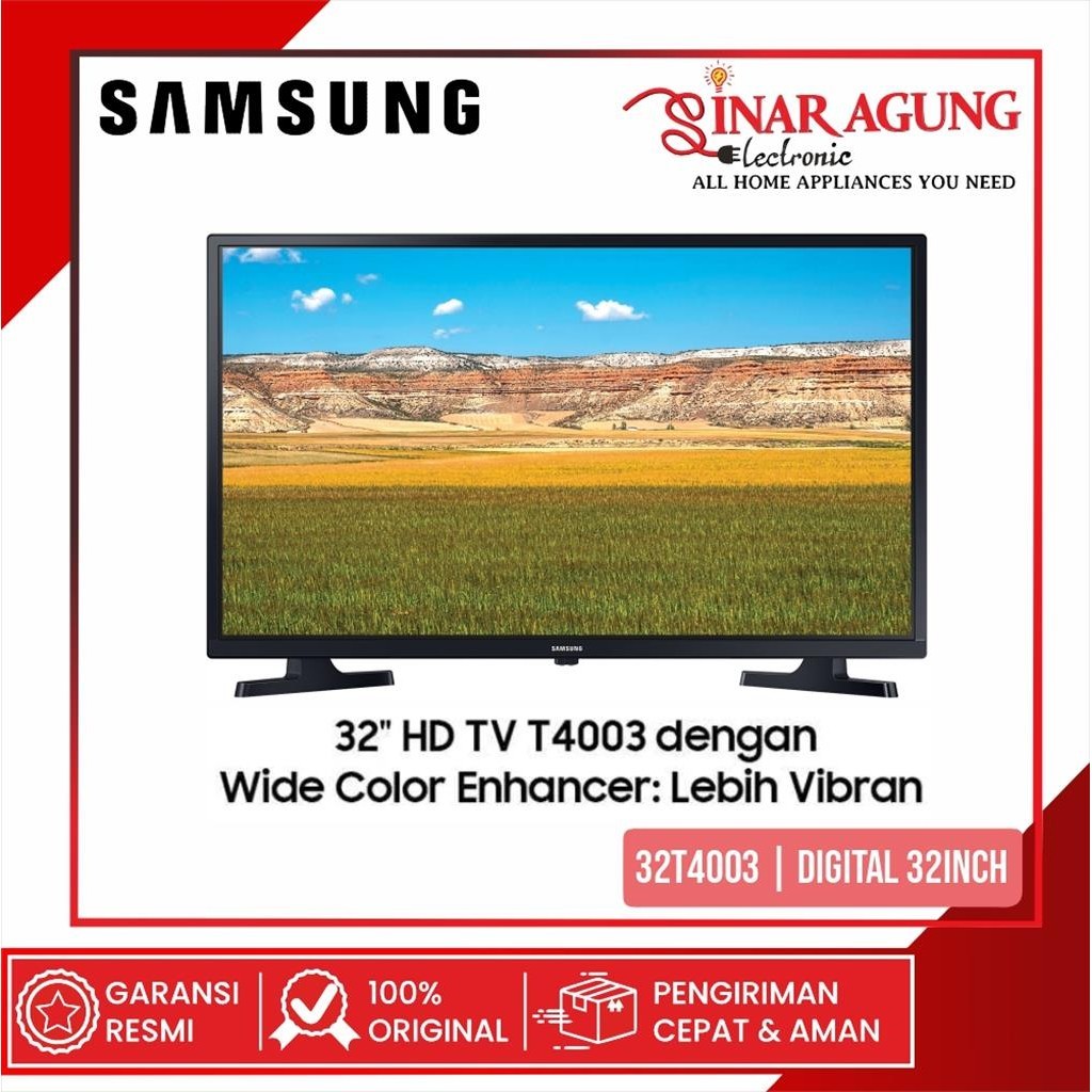 [COD] LED TV SAMSUNG UA32T4003 / 32T4003 / 32T-4003 HD (DIGITAL / 32 INCH) GARANSI RESMI