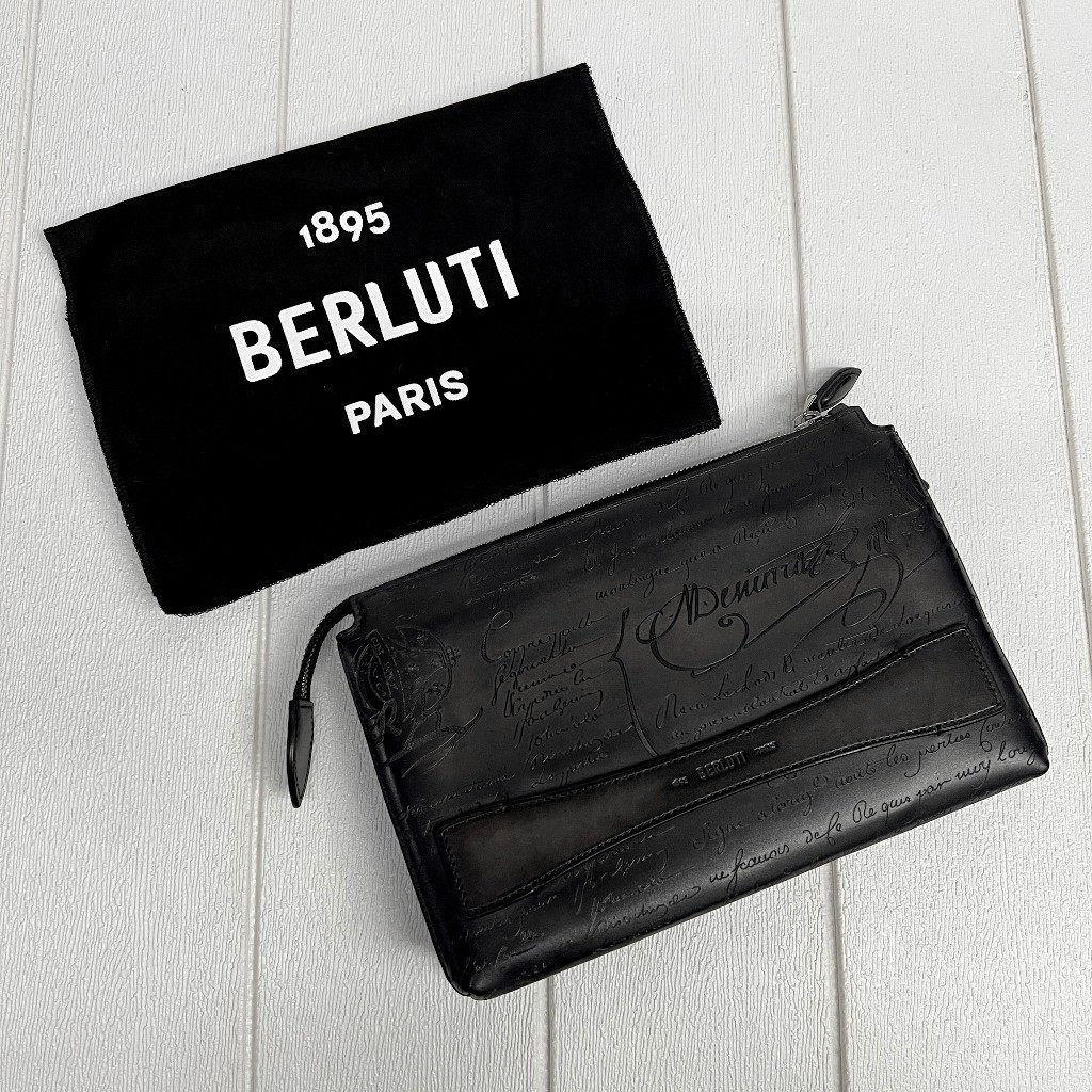 BERLUTI Italy 100% Baru Original Tas Clutch Dompet bkn Louis Vuitton