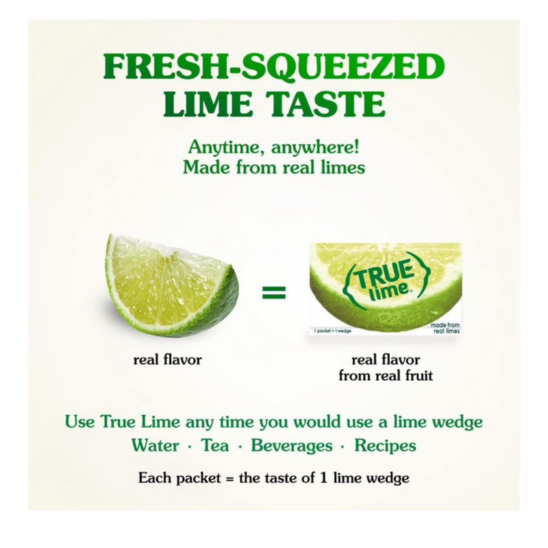 

RB True Lemon & Lime / Crystallized Lime and Lemon / 0 Kcals / Perisa Lemon