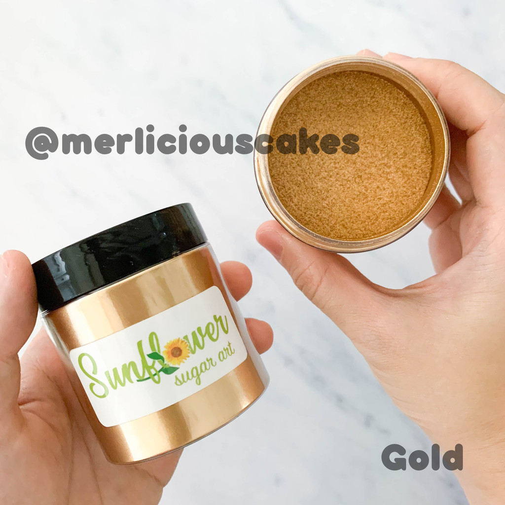 

113 Gr Gold Highlighter Lustre Dust Non Toxic Sunflower Sugar Art