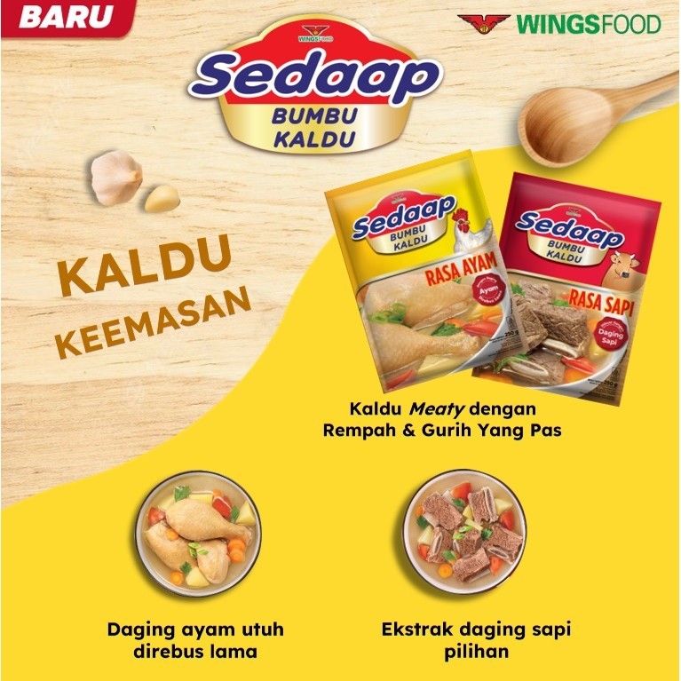 Sedaap Bumbu Kaldu Sapi 100 gr x3