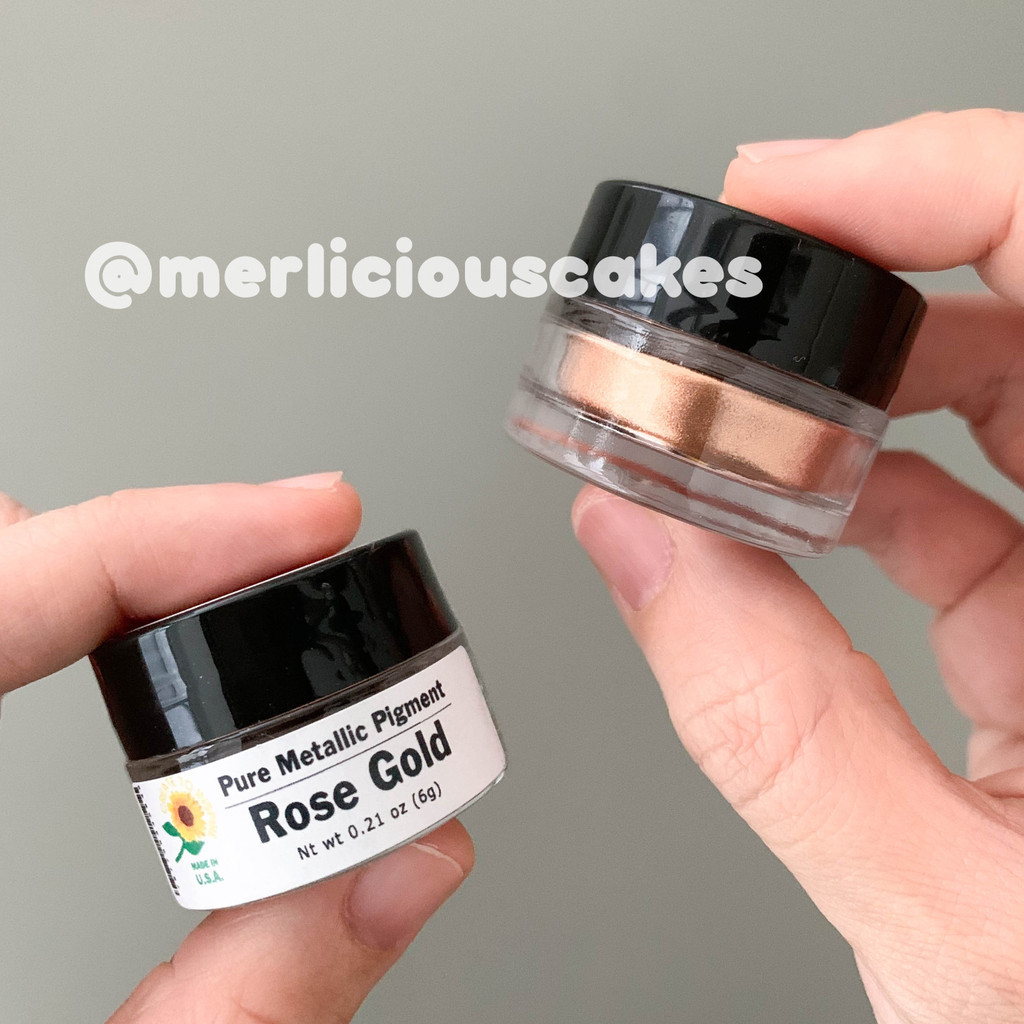 

6 Gram Rose Gold Highlighter Lustre Dust Non Toxic Sunflower Sugar Art