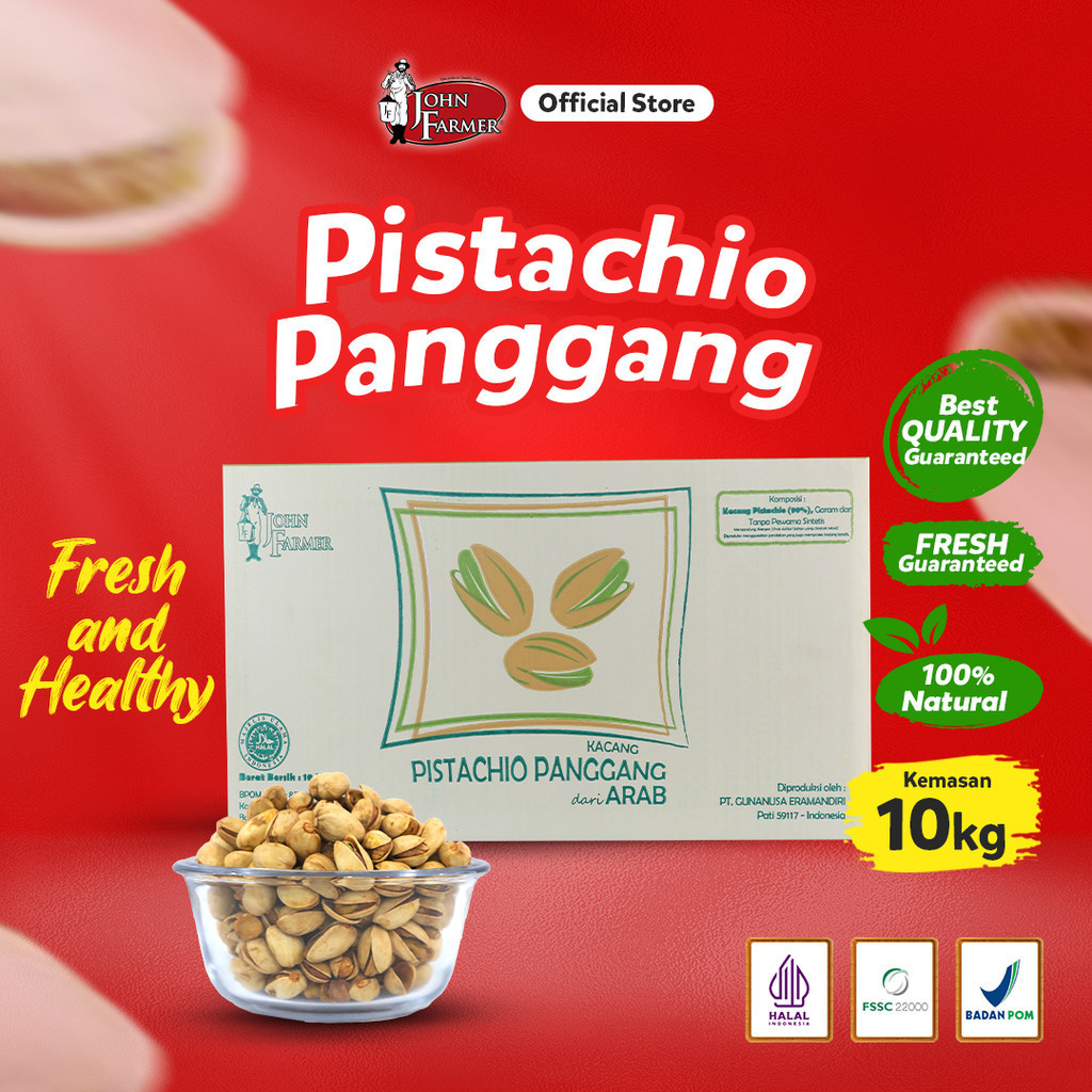 

John Farmer - Pistachio Panggang Gurih Renyah 10 kg