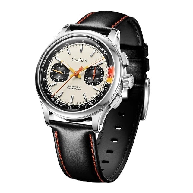 Jam Tangan Pria CADISEN Jam Tangan Mekanik Kronograf Seagull ST19