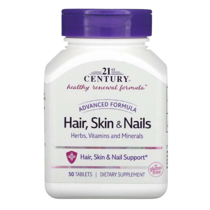 21St Century Hair Skin & Nails Advenced Formula 50 Tablets