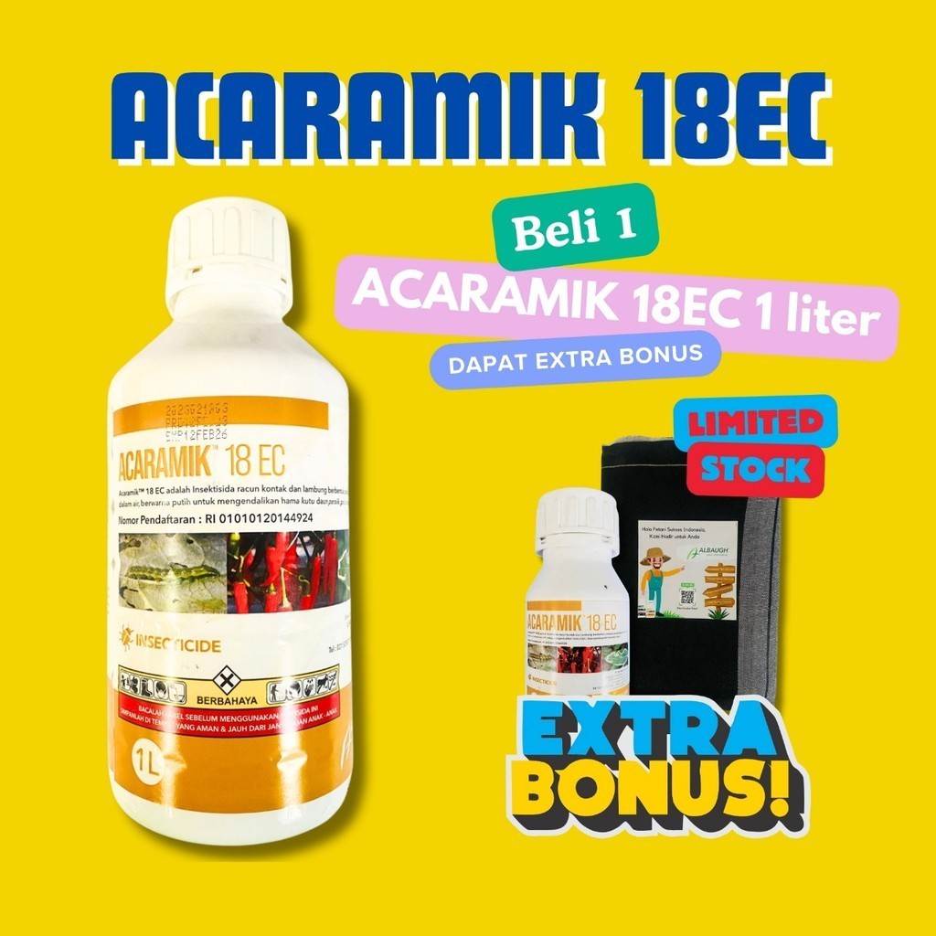Insetisida pengendali hama kutu ACARAMIK 18EC isi 1 liter dari ROTAM