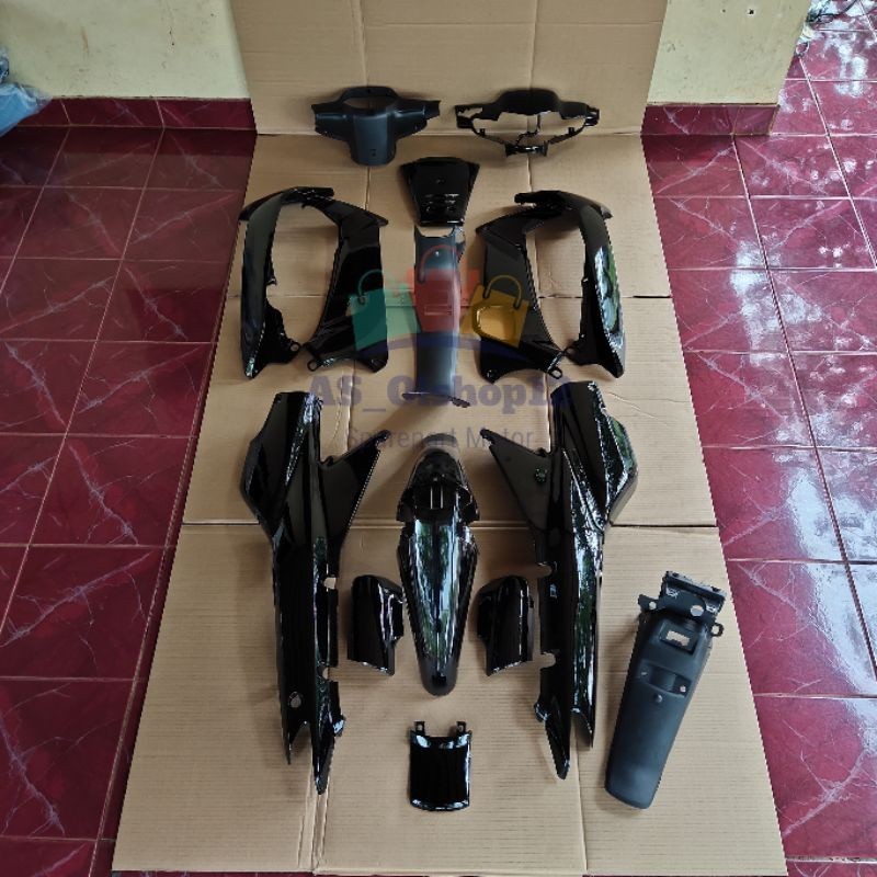 MURAH FULL BODY HALUS KASAR SUPRA FIT LAMA HITAM POLOS
